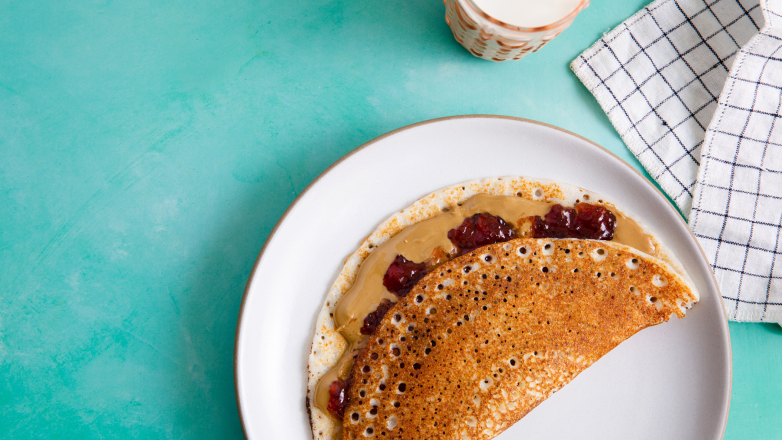 PB&J Dosa Wrap